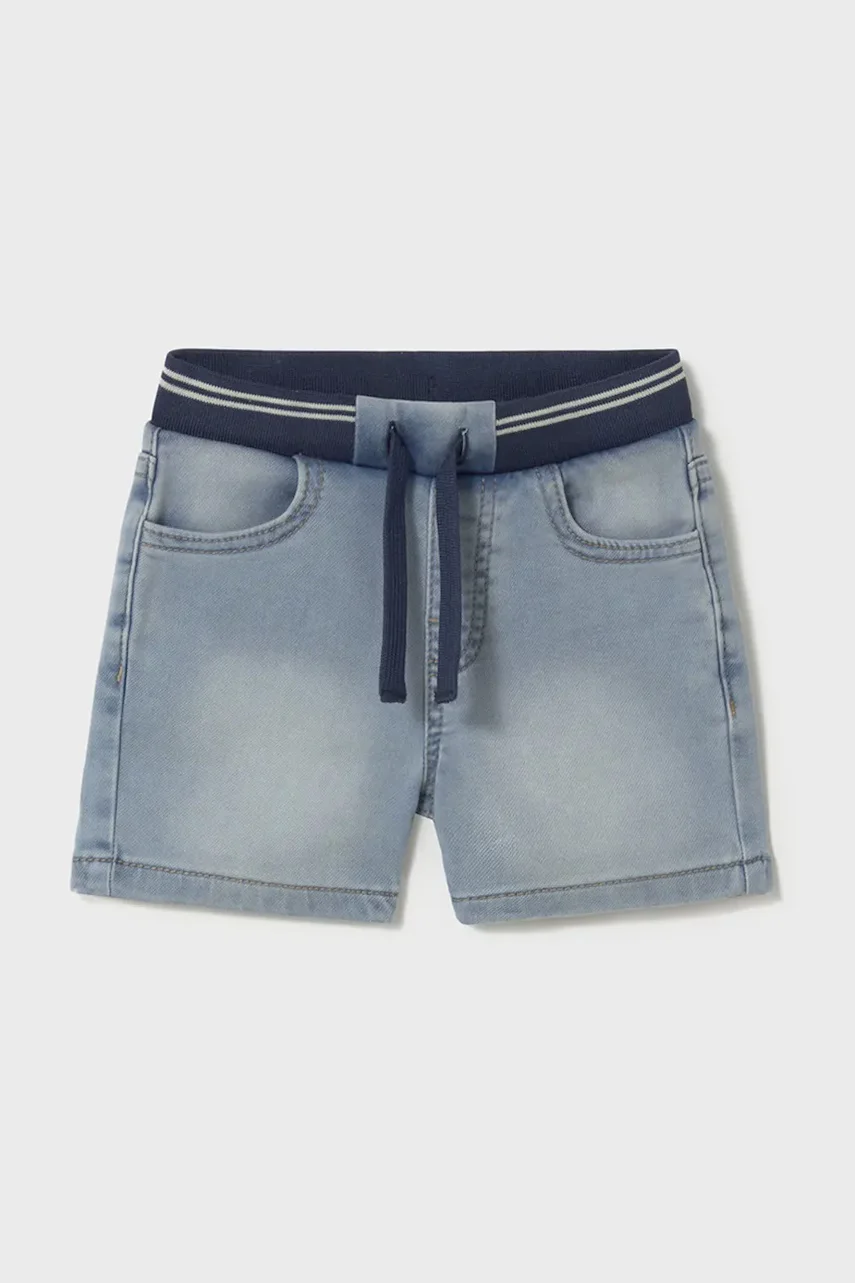 Mayoral Детски дънков къс панталон soft denim jogger