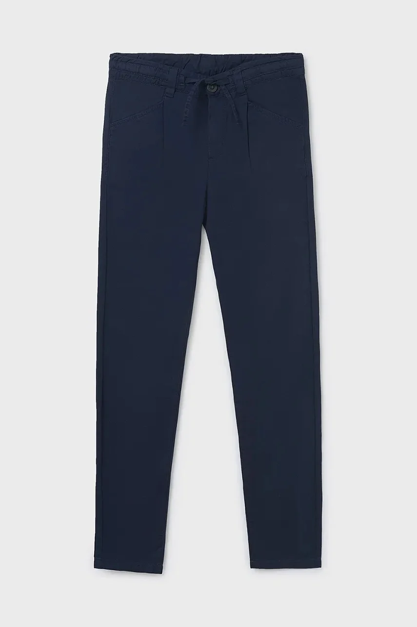 Mayoral Детски памучен панталон relaxed fit