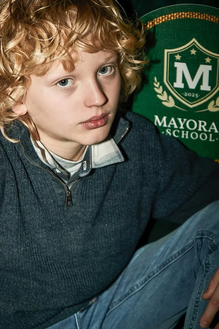 Mayoral Детски памучен пуловер