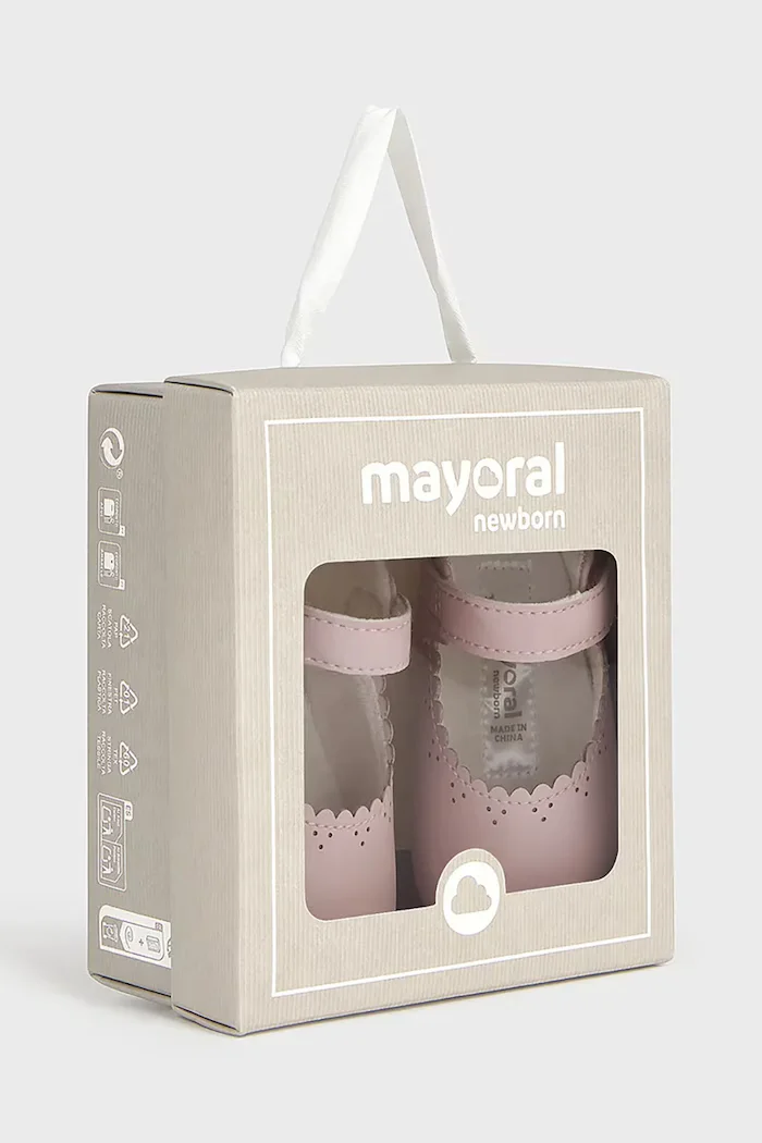 Mayoral Newborn балеринки за бебе розови 9161