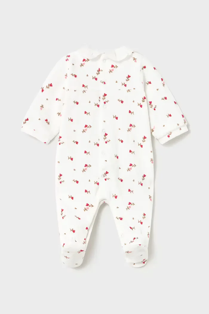 Mayoral Newborn бебешки гащеризон за бебе с памук червен 2752