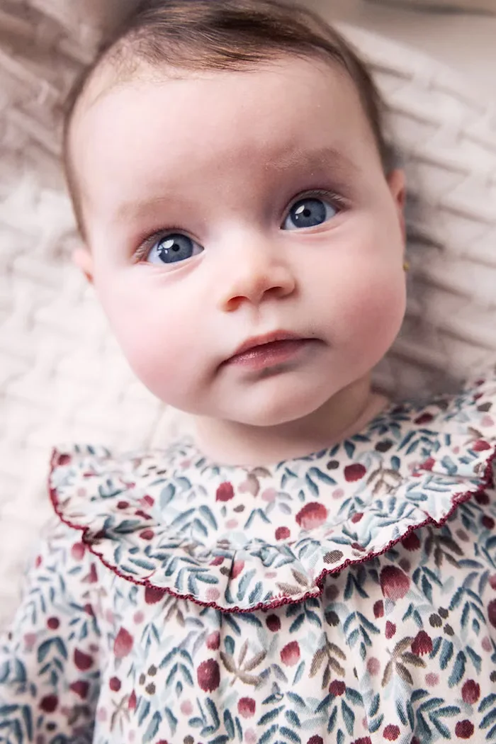 Mayoral Newborn бебешки гащеризон за деца от памук виолетов 2672