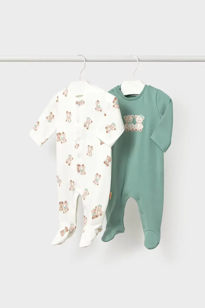 Mayoral Newborn бебешки гащеризон за спане за бебе 2 броя тюркоазен 2767