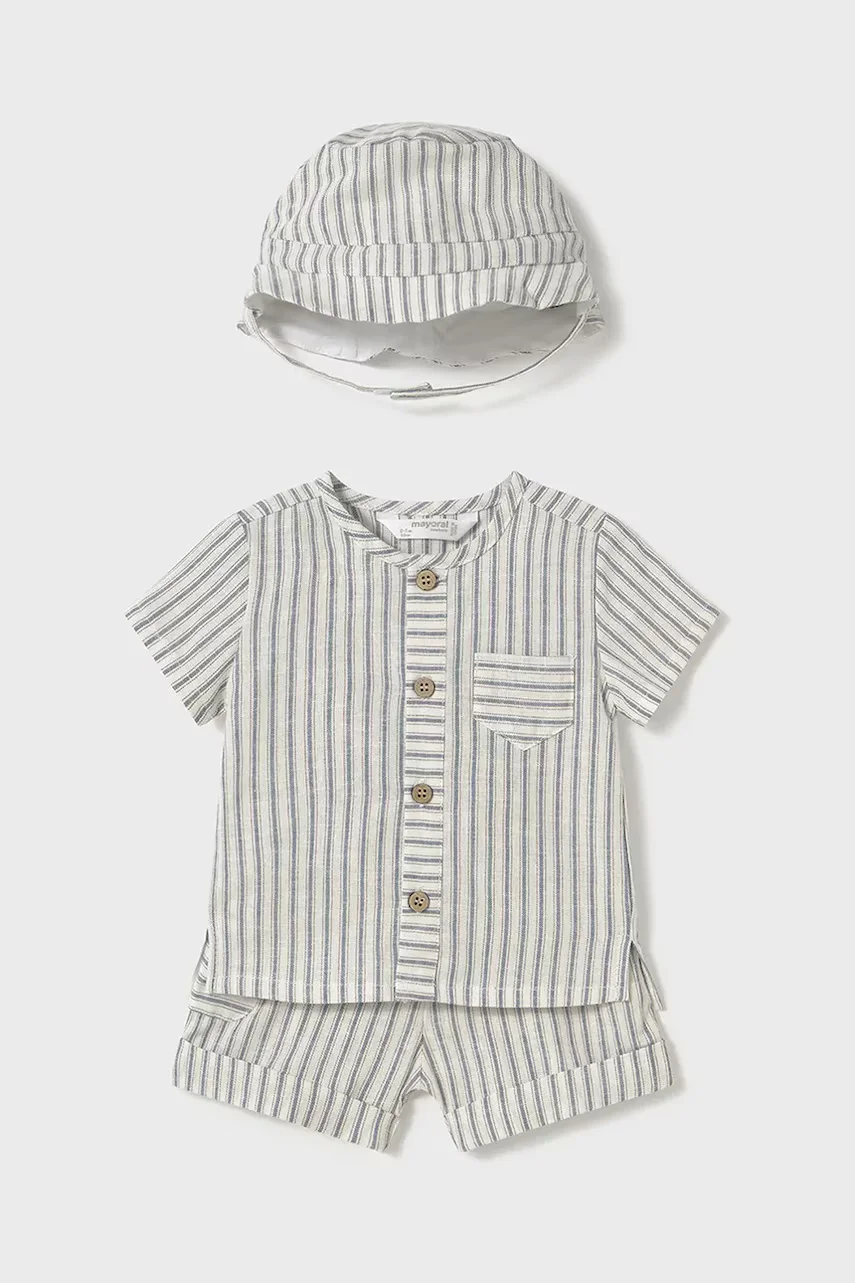 Mayoral Newborn Бебешки комплект с лен