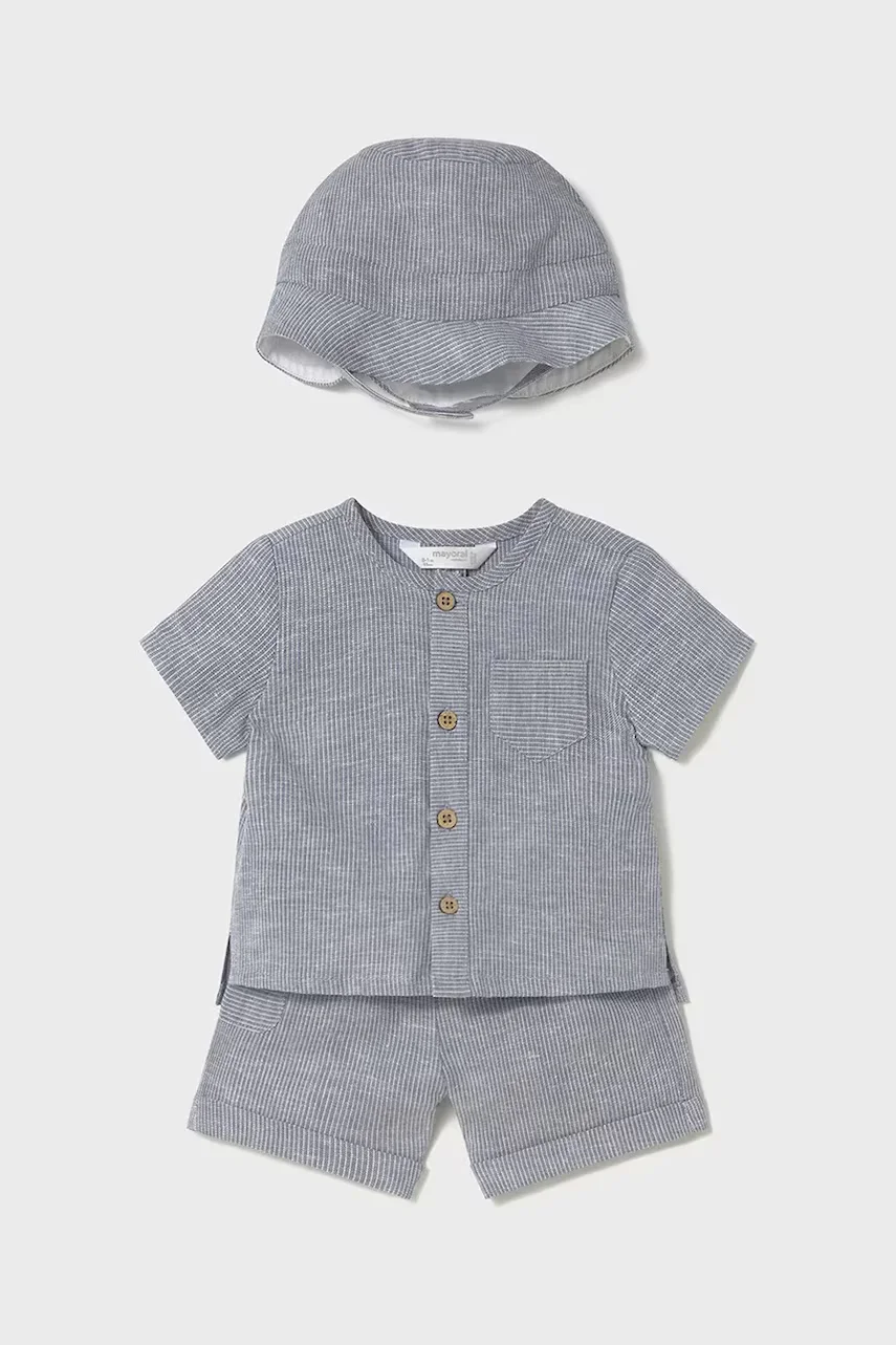 Mayoral Newborn Бебешки комплект с лен