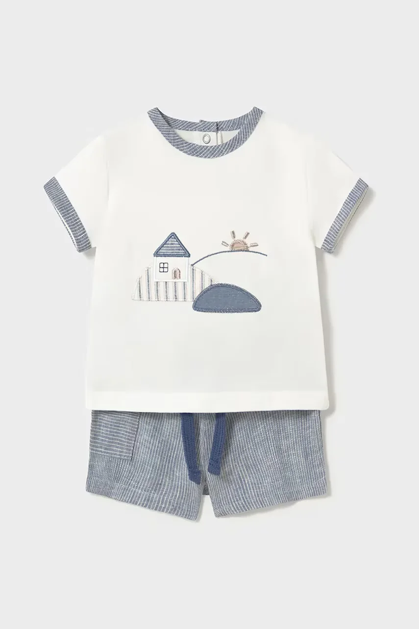 Mayoral Newborn Бебешки комплект с лен