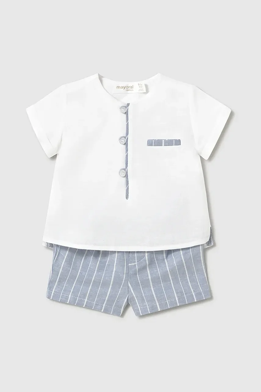 Mayoral Newborn Бебешки ленен комплект