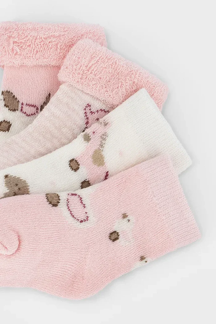 Mayoral Newborn чорапи за бебе 4 броя розови 9107