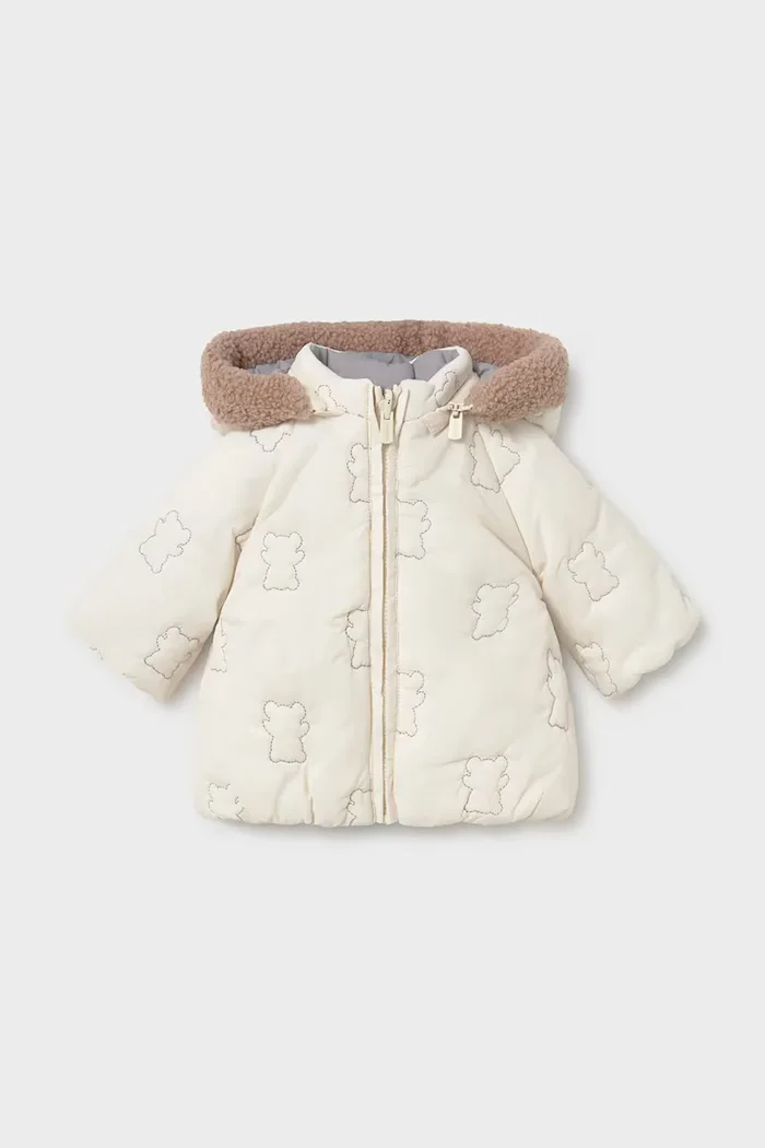 Mayoral Newborn двустранно яке за бебе бяло 2413