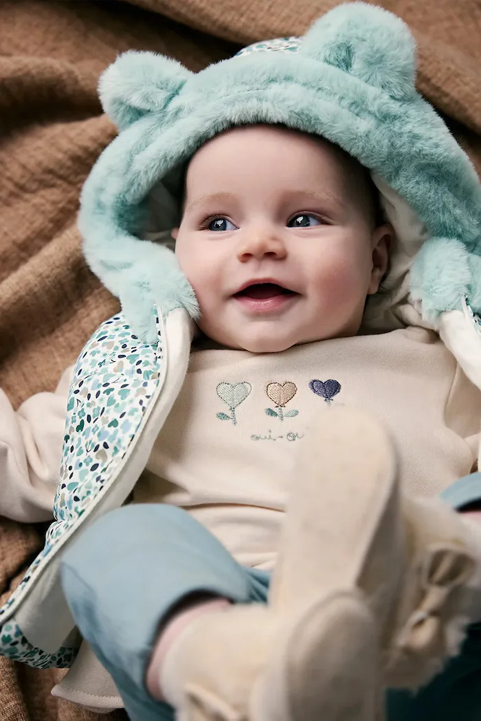 Mayoral Newborn ежедневен комплект за бебе с памук син 2686