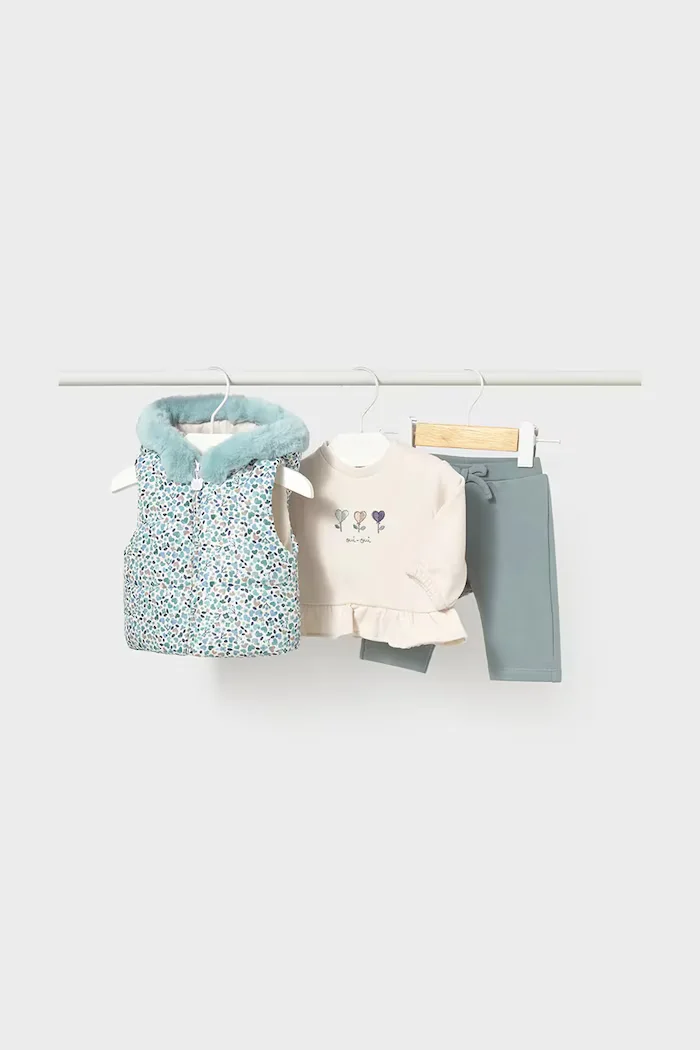 Mayoral Newborn ежедневен комплект за бебе с памук син 2686