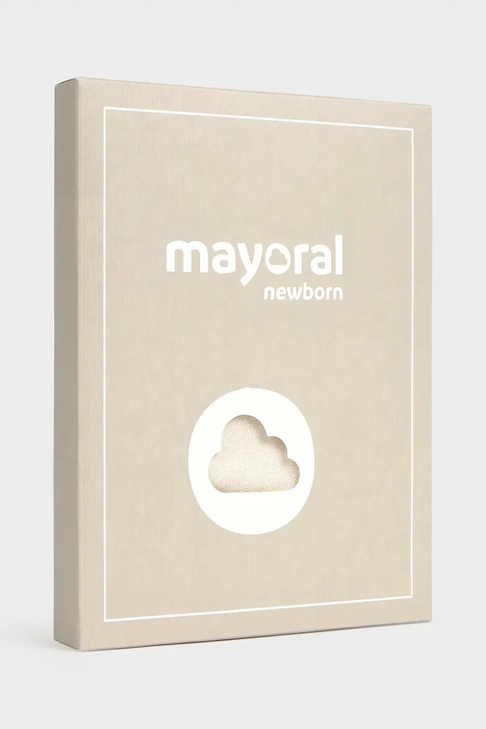Mayoral Newborn комплект за бебе от памук бежов 2511