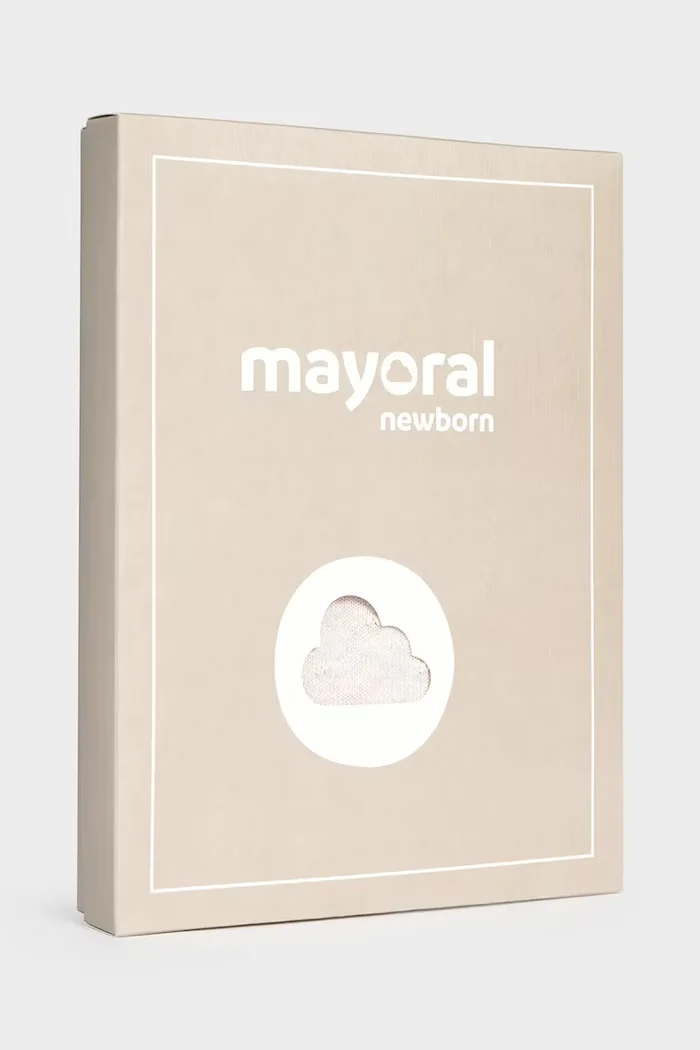 Mayoral Newborn комплект за бебе от памук бежов 2513