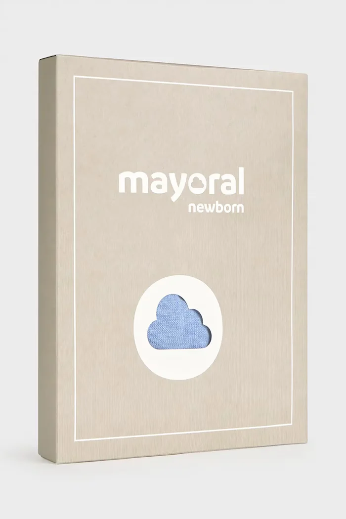 Mayoral Newborn комплект за бебе от памук син 2523