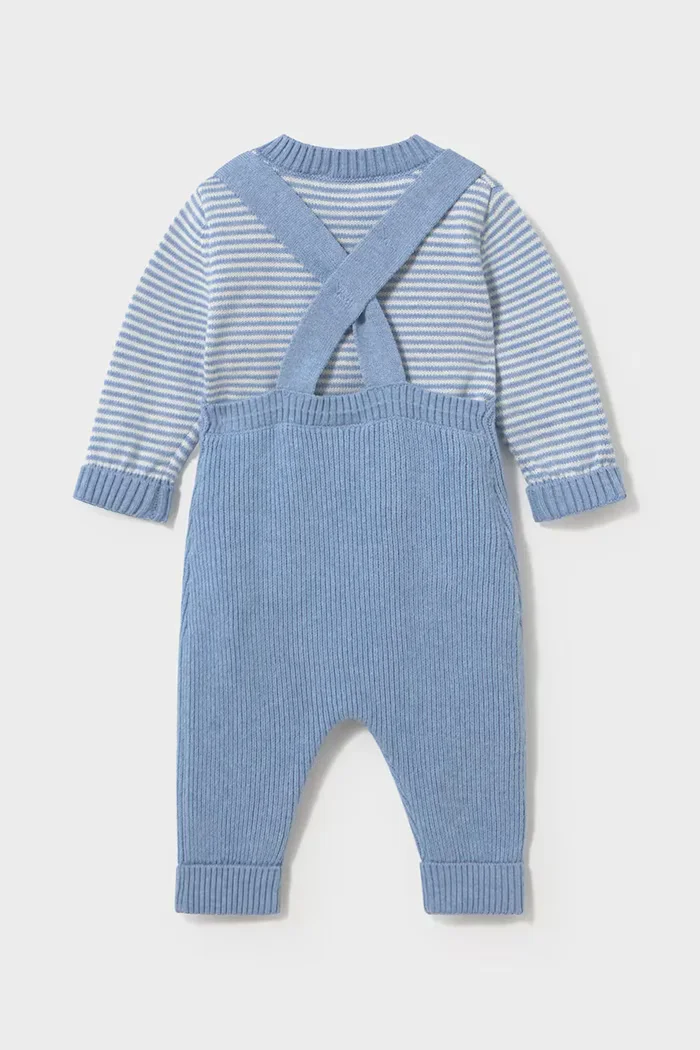 Mayoral Newborn комплект за бебе от памук син 2603