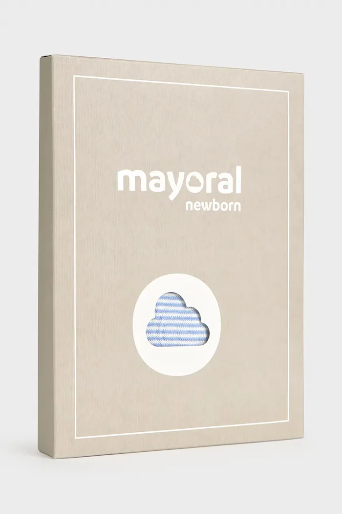 Mayoral Newborn комплект за бебе от памук син 2603