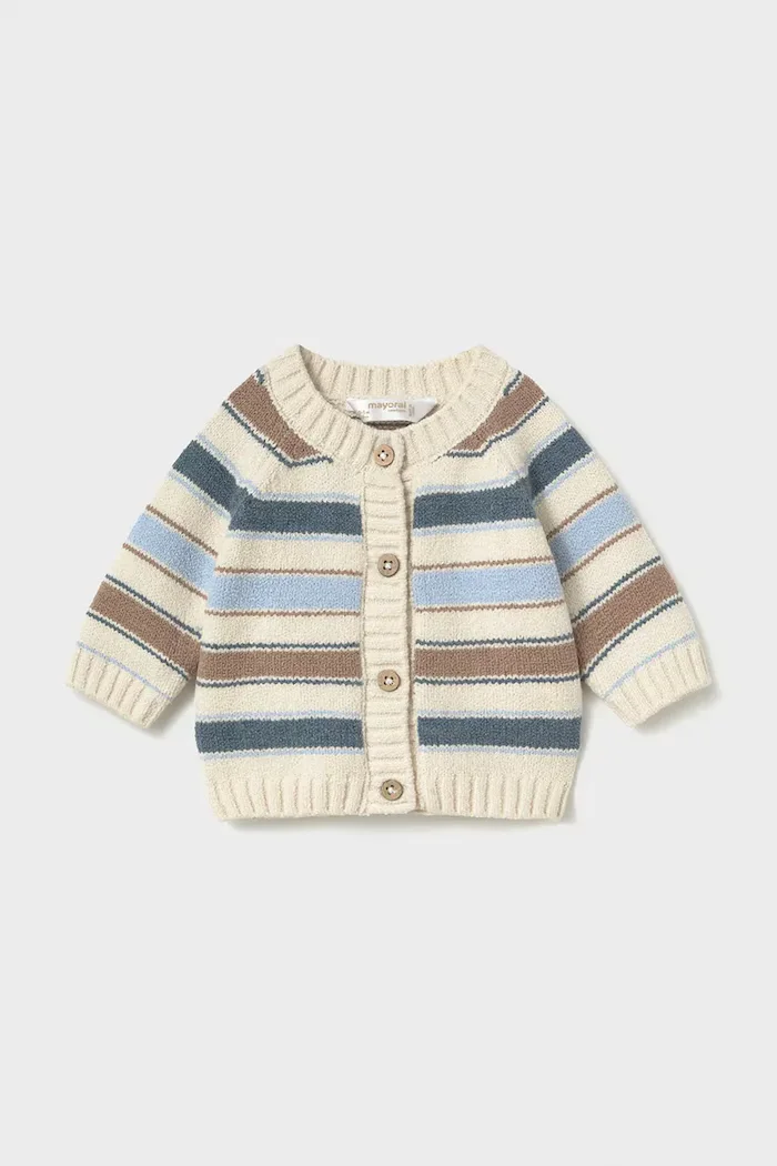 Mayoral Newborn комплект за бебе с памук бежов 2522