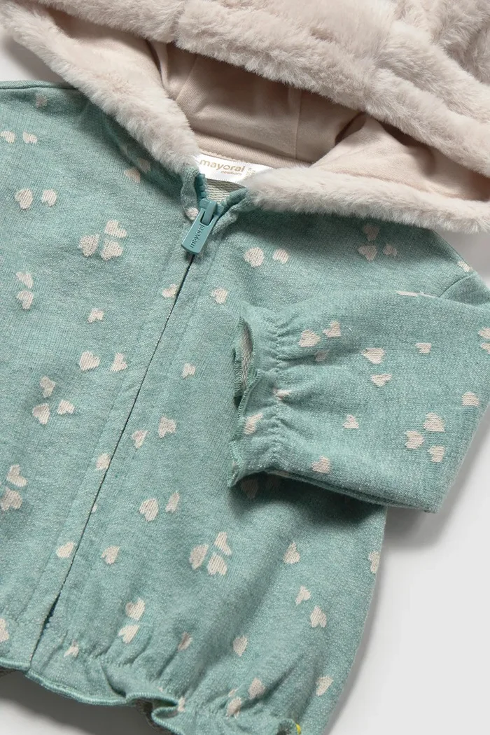Mayoral Newborn комплект за бебе с памук тюркоазен 2656