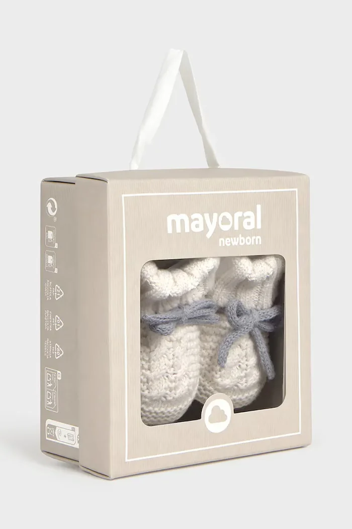 Mayoral Newborn обувки за бебе бели 9167
