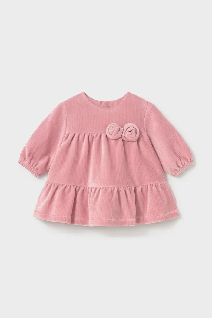Mayoral Newborn рокля от джинс розова 2822