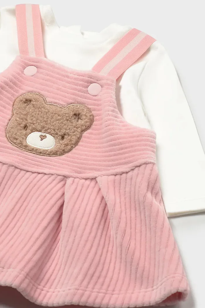 Mayoral Newborn рокля с памук розова 2803