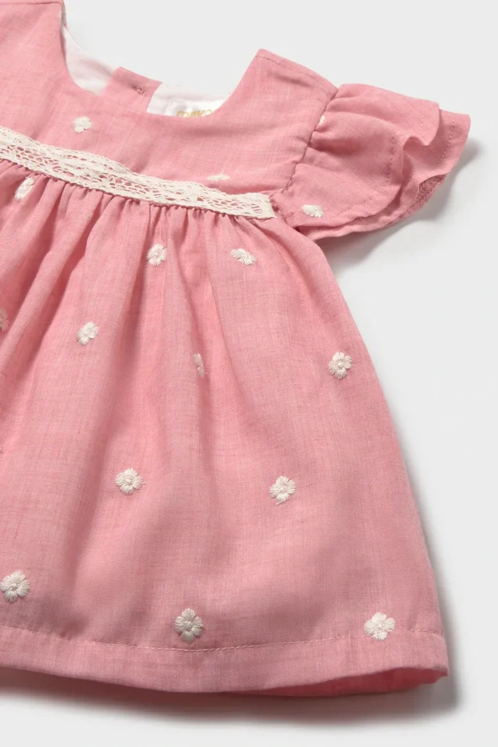 Mayoral Newborn Рокля в розово къса разкроена 1802