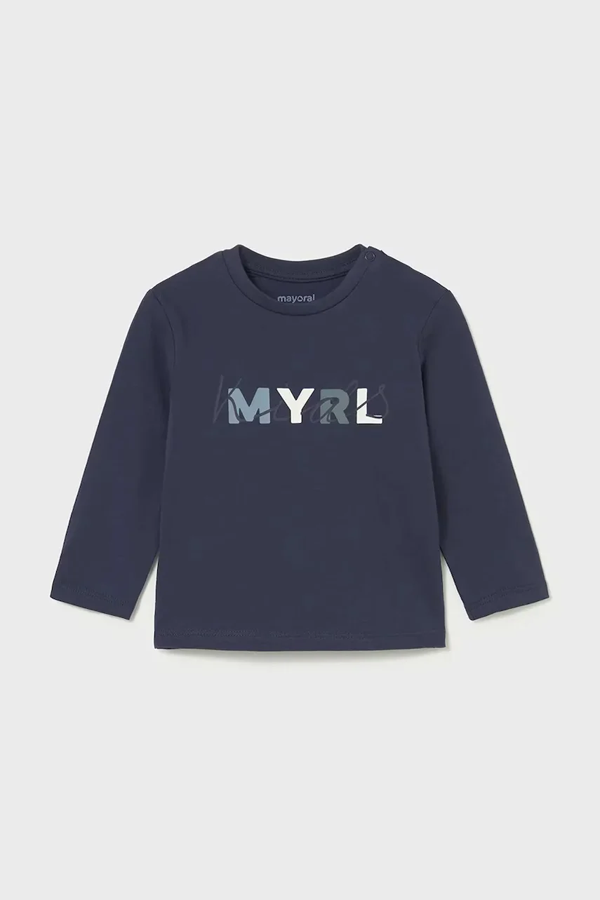 Mayoral Памучна блуза с дълги ръкави