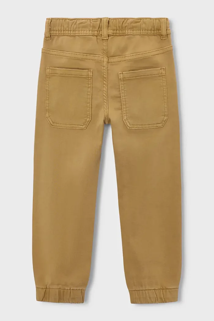 Mayoral панталон за деца с памук jogger soft кафяв 4511