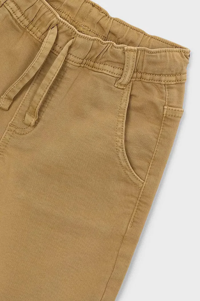 Mayoral панталон за деца с памук jogger soft кафяв 4511