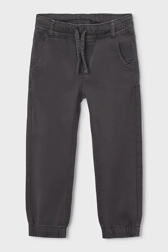 Mayoral панталон за деца с памук jogger soft сив 4511