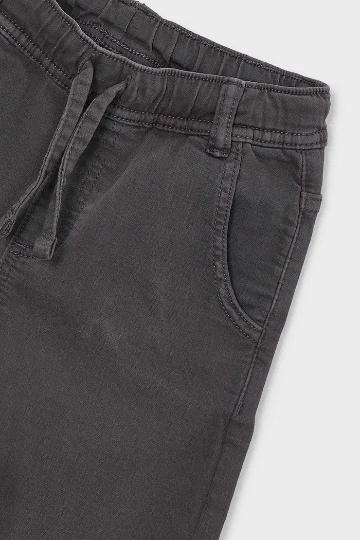 Mayoral панталон за деца с памук jogger soft сив 4511