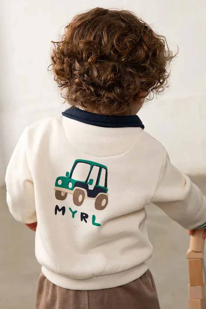 Mayoral суичър за деца с памук бежов 2419