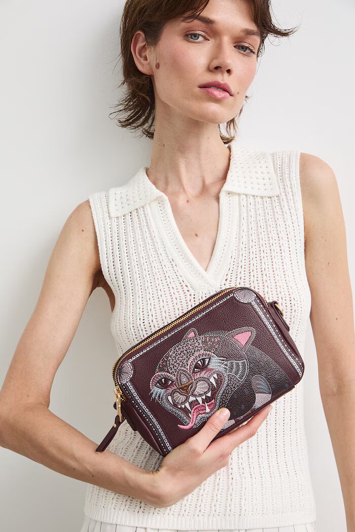 Medicine чанта crossbody дамска бордо