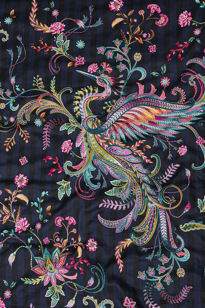 Medicine Комплект спално бельо от сатен 50 x 60 cm / 200 x 200 cm в тъмносиньо