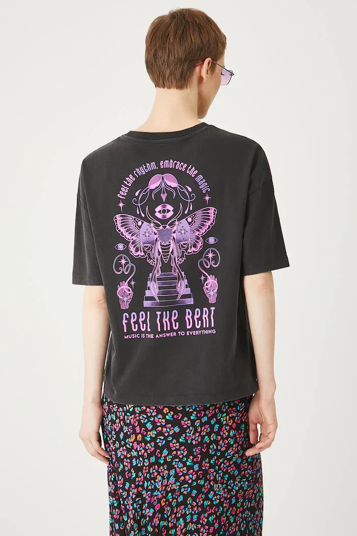 Medicine Памучна тениска дамска в сиво