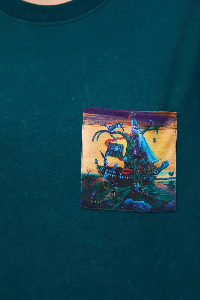 Medicine Памучна тениска дамска в зелено