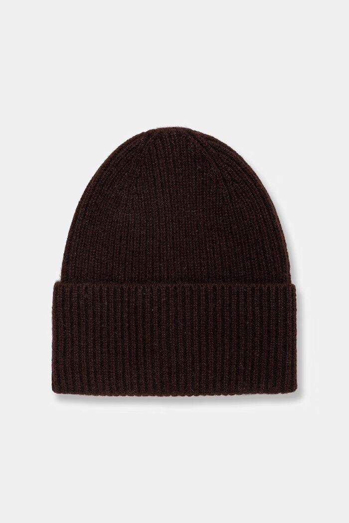 Medicine шапка beanie дамска от кашмир кафява