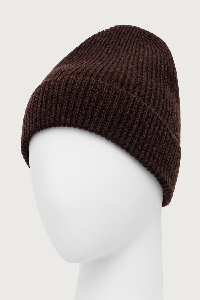 Medicine шапка beanie дамска от мериносова вълна кафява