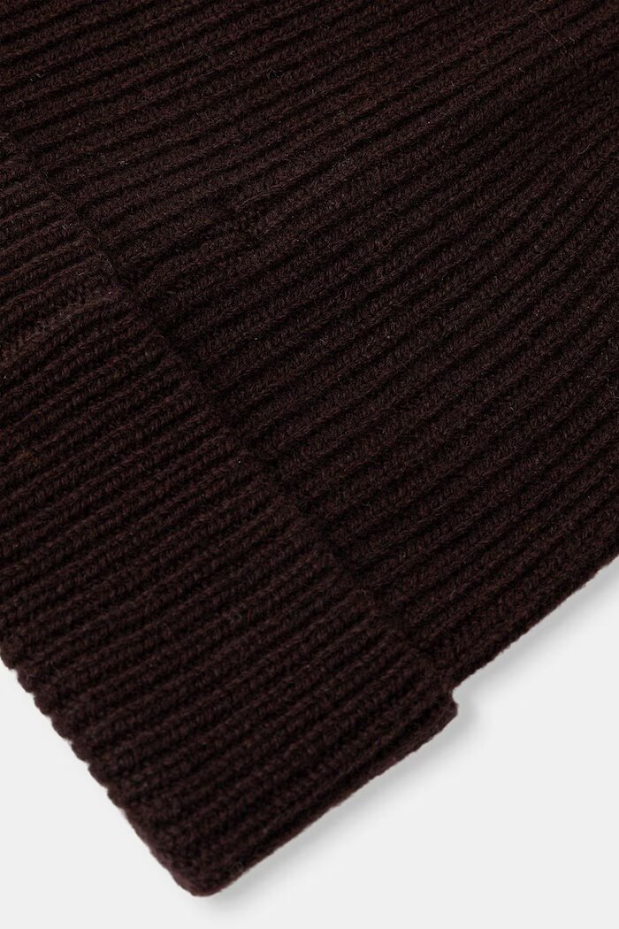 Medicine шапка beanie дамска от мериносова вълна кафява
