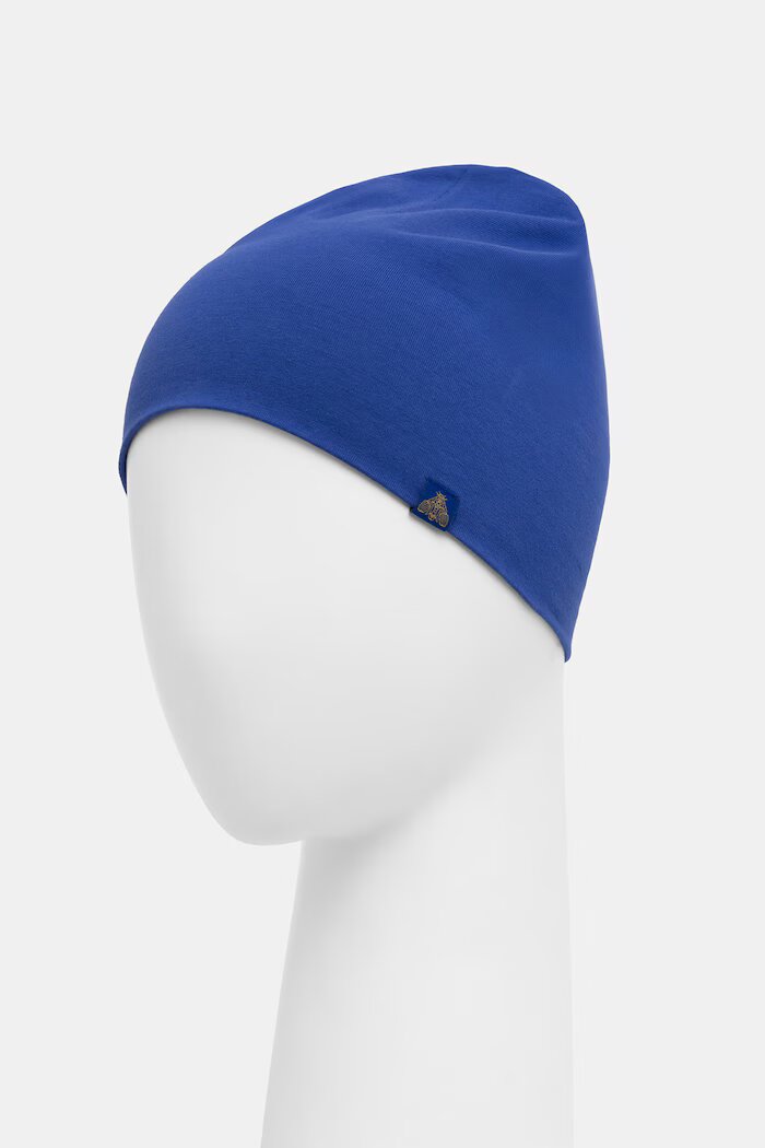 Medicine шапка beanie дамска от памучна материя синя
