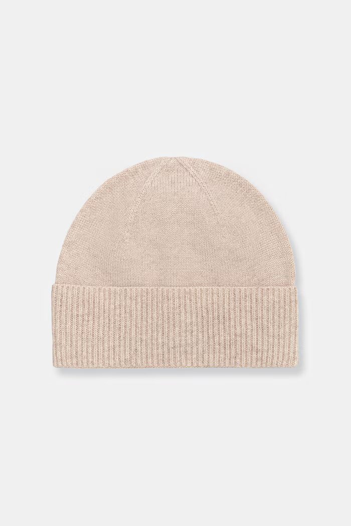 Medicine шапка beanie дамска от вълна бежова