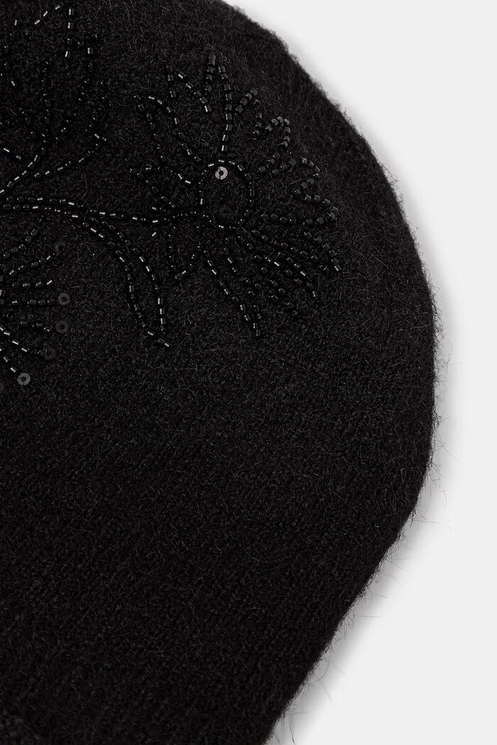 Medicine шапка beanie дамска с вълна черна