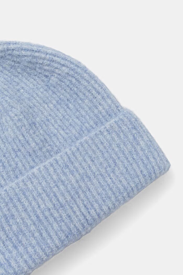 Medicine шапка beanie дамска с вълна синя