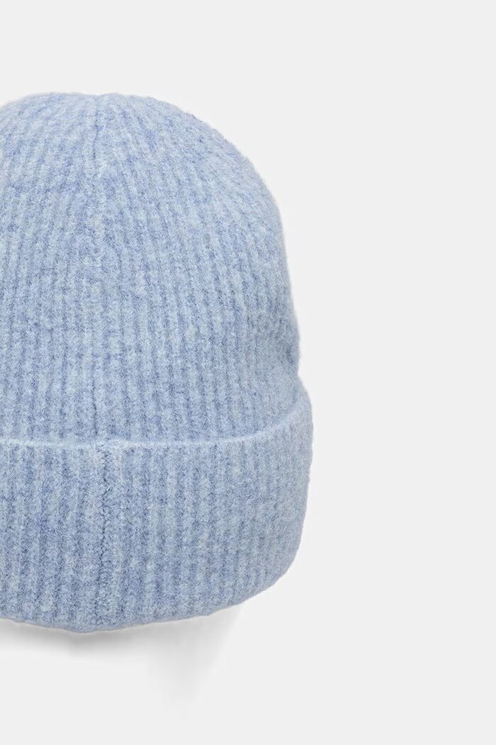 Medicine шапка beanie дамска с вълна синя