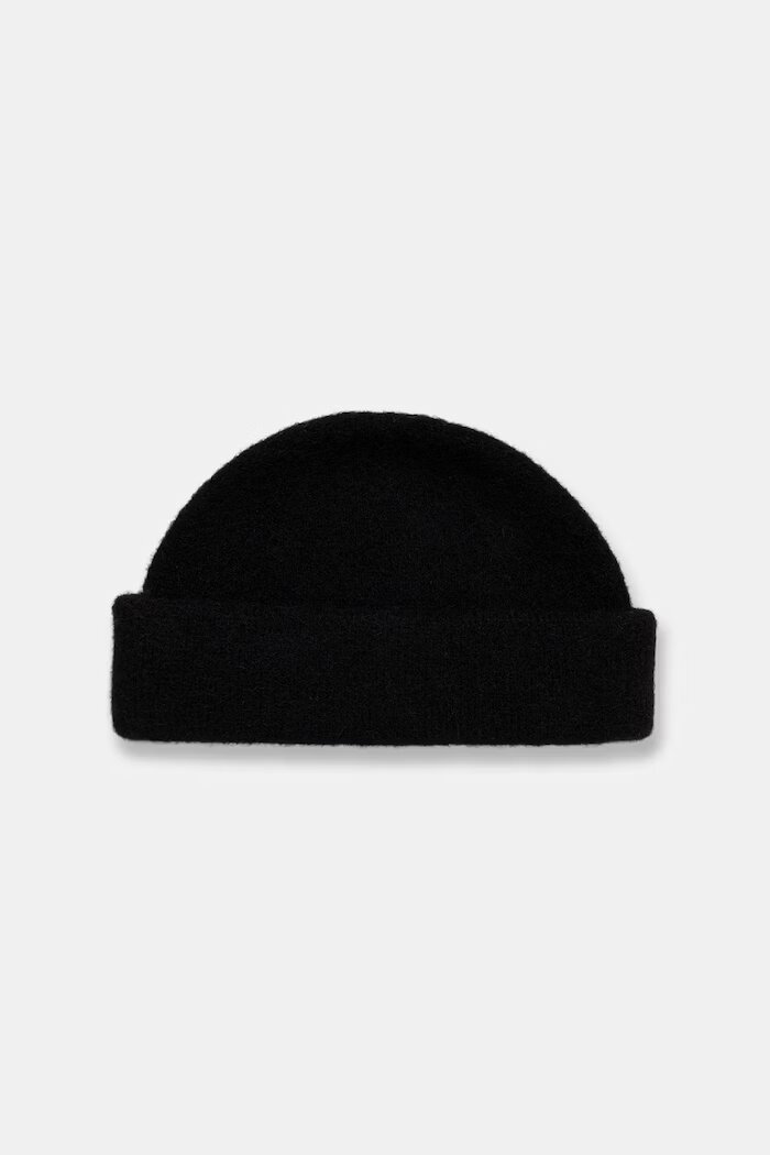Medicine шапка beanie мъжка от вълнена материя черна