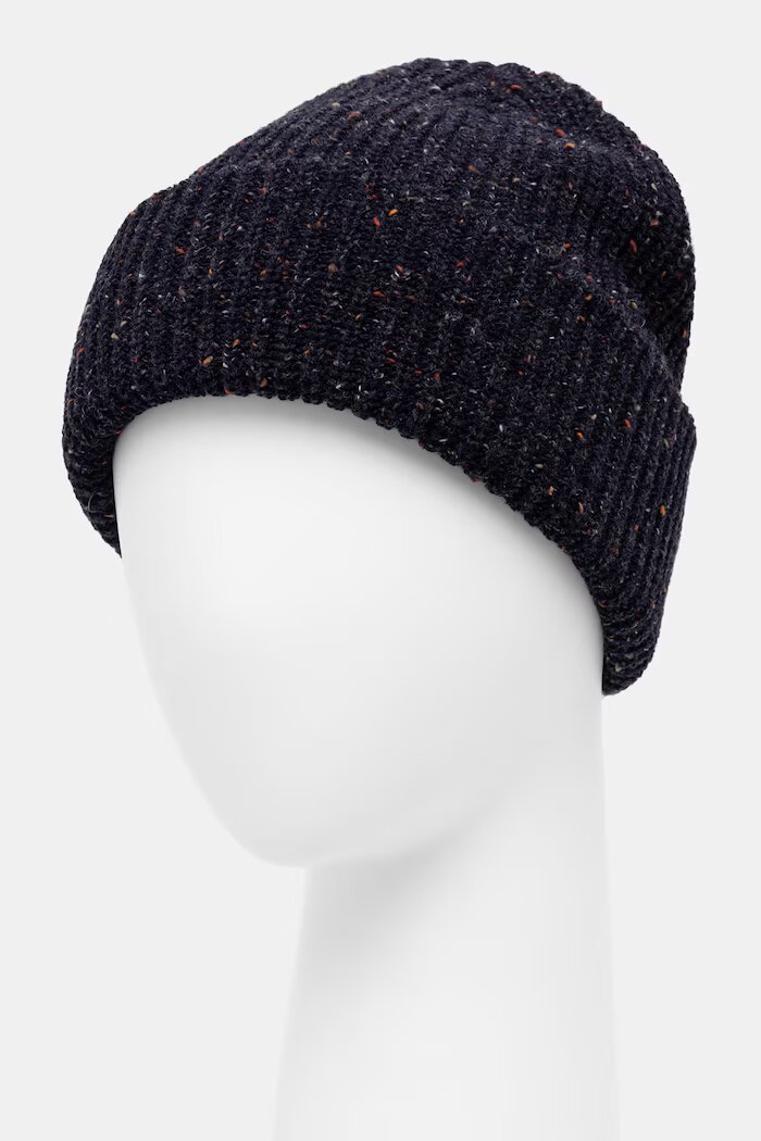 Medicine шапка beanie мъжка с вълна тъмносиня