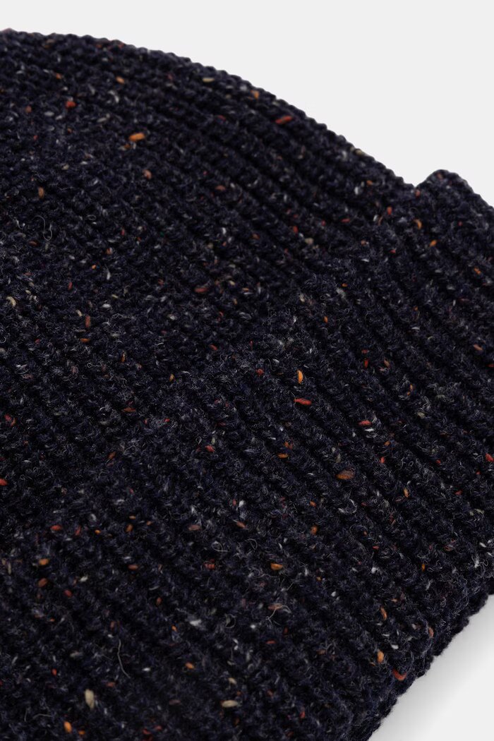 Medicine шапка beanie мъжка с вълна тъмносиня