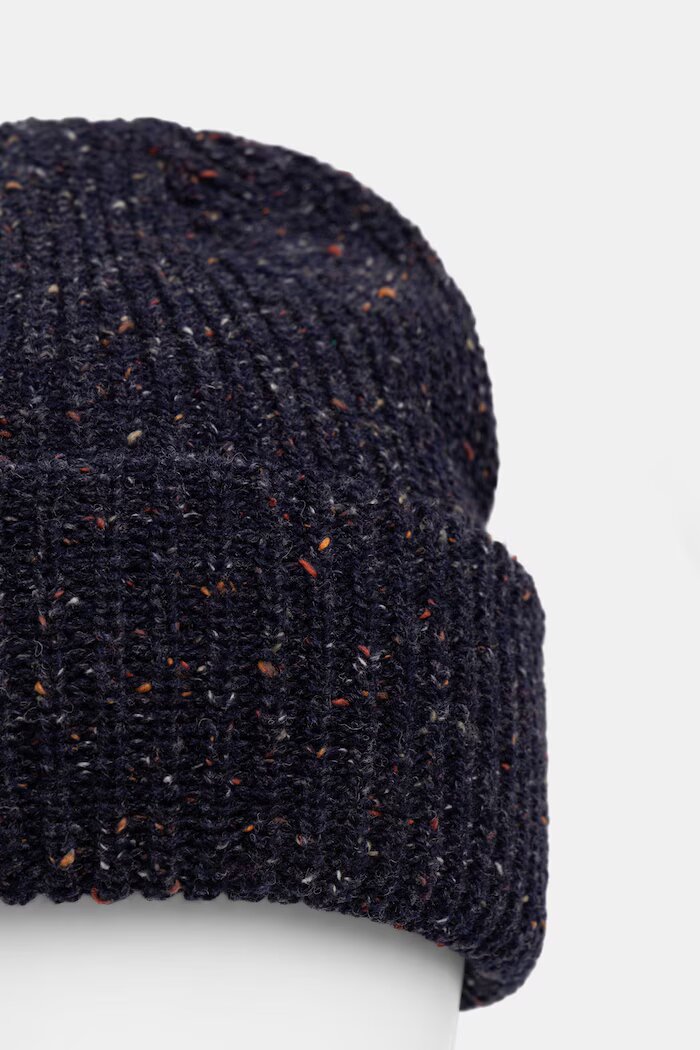 Medicine шапка beanie мъжка с вълна тъмносиня