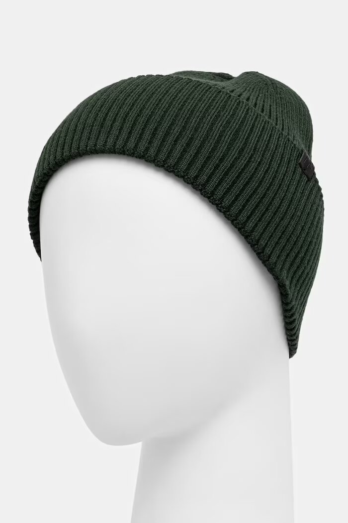 Medicine шапка beanie мъжка с вискоза зелена