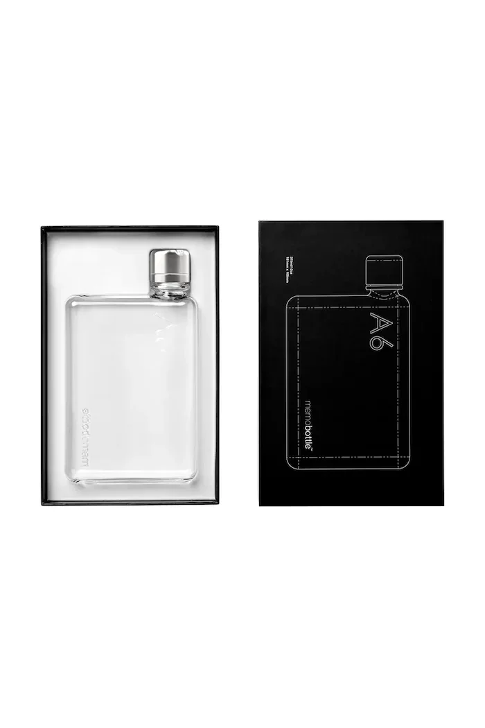 memobottle Бутилка за вода Original A6 375 ml в прозрачен цвят